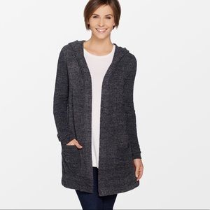 Barefoot Dreams CozyChic Lite Resort Cardi Hood